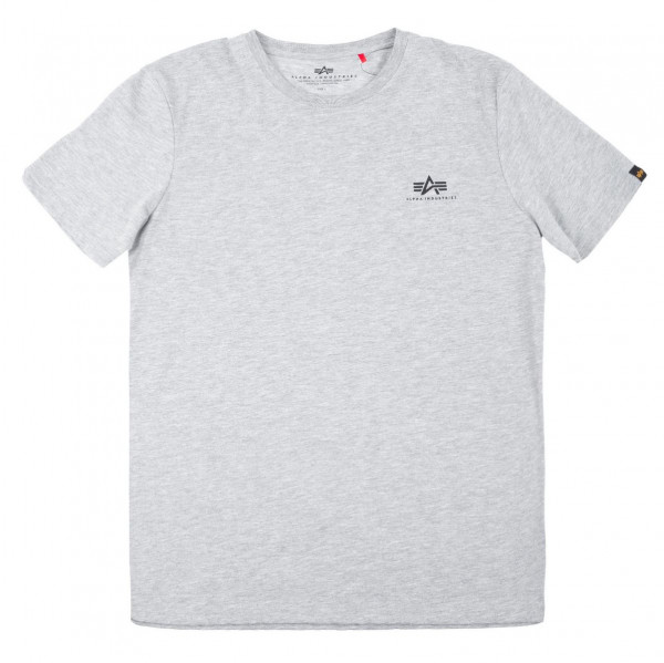 Alpha Industries T-Shirt Basic Small Logo Grey Heather | T-Shirts / Tops |  Men | Lifestyle