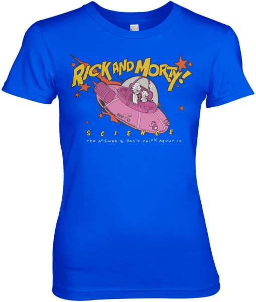 Rick and Morty T-Shirt Science Girly Tee WB-5-RM016-DTF897