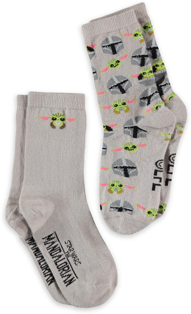 The Mandalorian - Crew Kids Socks (2Pack) Schwarz - Herren / Unisex