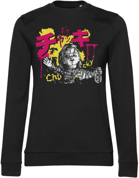 Chucky Graffiti Girly Sweatshirt Damen Black