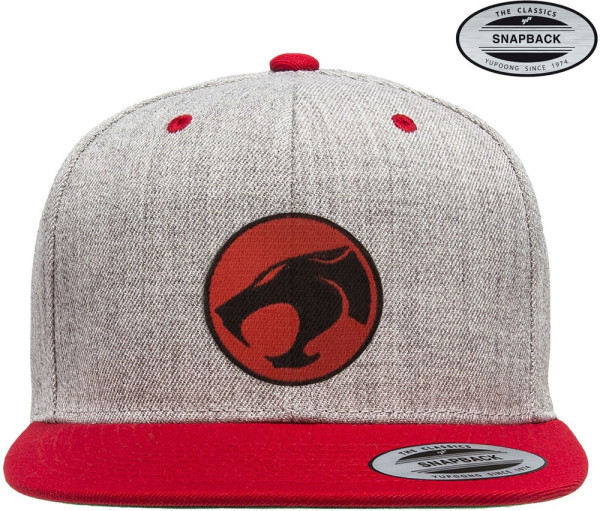 Thundercats Logo Premium Snapback Cap HeathergreyRed