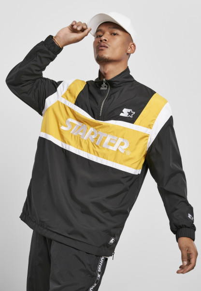 Starter Black Label Jacket Starter Half Zip Retro Jacket Black/Golden/White