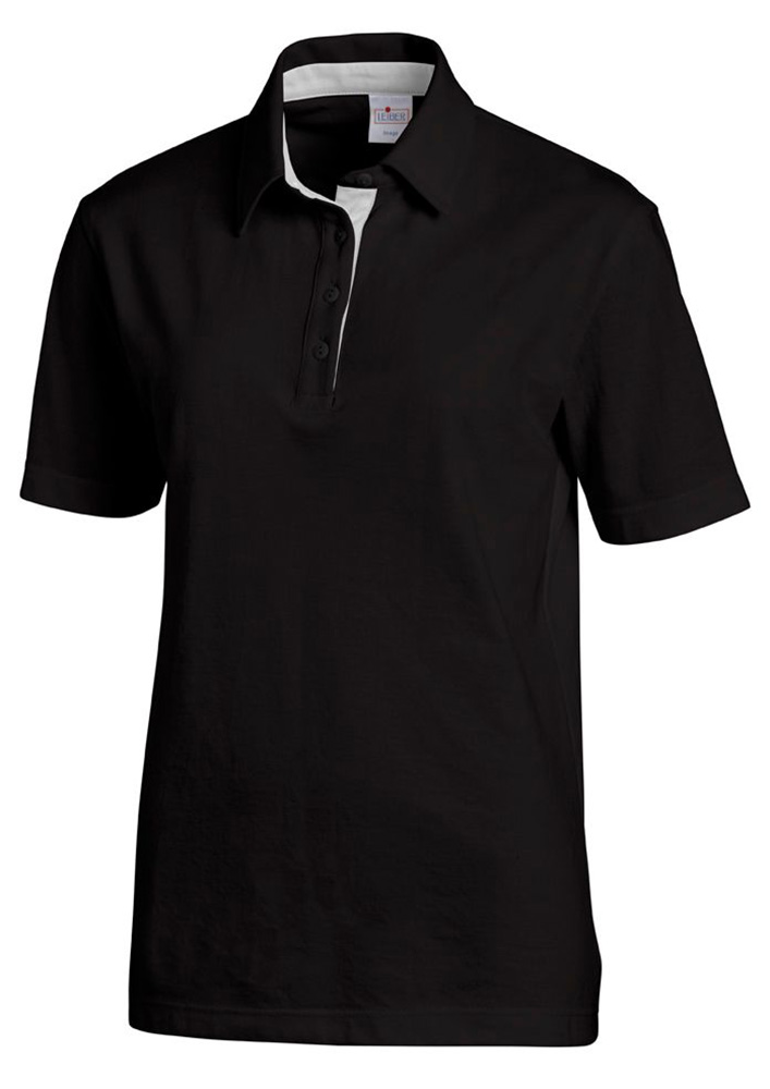 Leiber Polo-Shirt 08/2637/1029 Schwarz/Silber - Herren / Unisex
