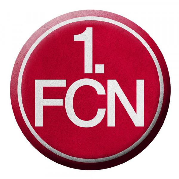 1. FC Nürnberg Kissen Nicki 3D Logo Fussball Rot
