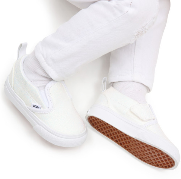 Vans Kinder Kids Lifestyle Classic FTW Sneaker Td Slip-On V Glitter White