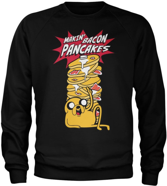 Adventure Time Makin' Bacon Pancakes Sweatshirt Black