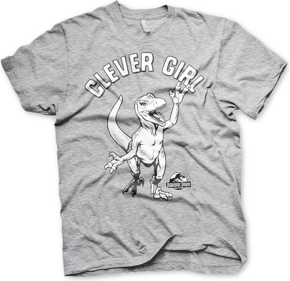 Jurassic Park Clever Girl T-Shirt Heather-Grau - Herren / Unisex