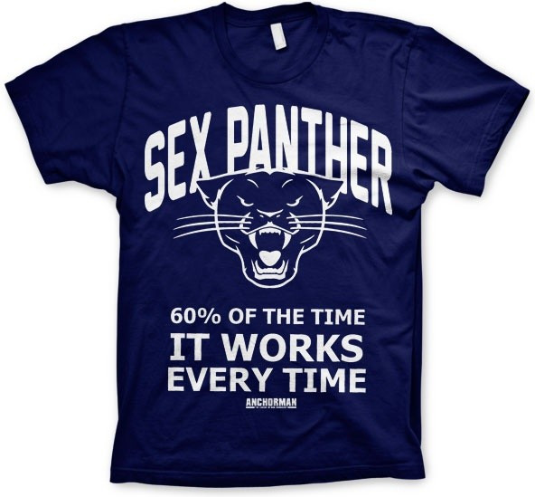 Anchorman Sex Panther T-Shirt Navy