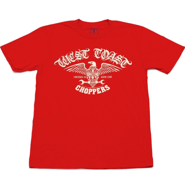 West Coast Choppers Herren T-Shirt Wrench Tee Red