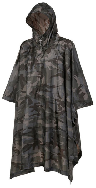 Brandit Jacke Ripstop Poncho in Darkcamo