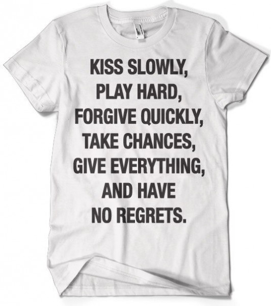 Hybris Kiss Slowly T-Shirt White