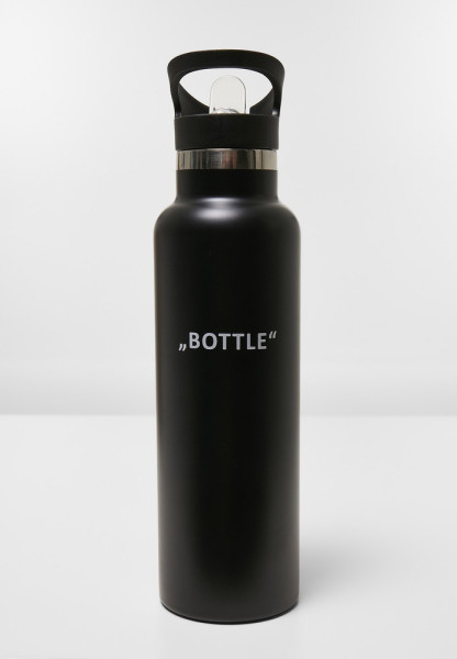 Mister Tee Lettered Survival Bottle Black