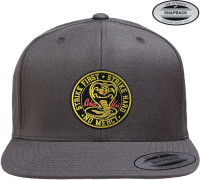 Cobra Kai Patch Premium Snapback Cap Dark-Grey Cobra Kai Patch Premium Snapback Cap Dark-Grey