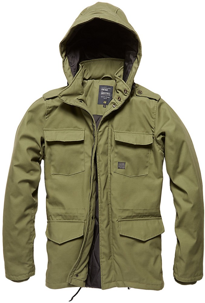Vintage Industries Winterjacke Darren Parka Olive Drab - Herren / Unisex