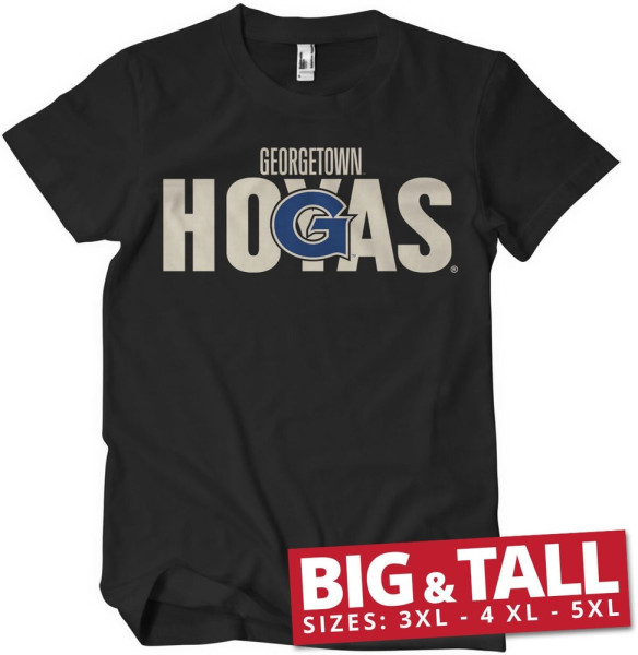University Of Georgetown Hoyas Big & Tall T-Shirt Black