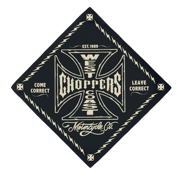 WCC West Coast Choppers Bandana Motorcycle Co Black