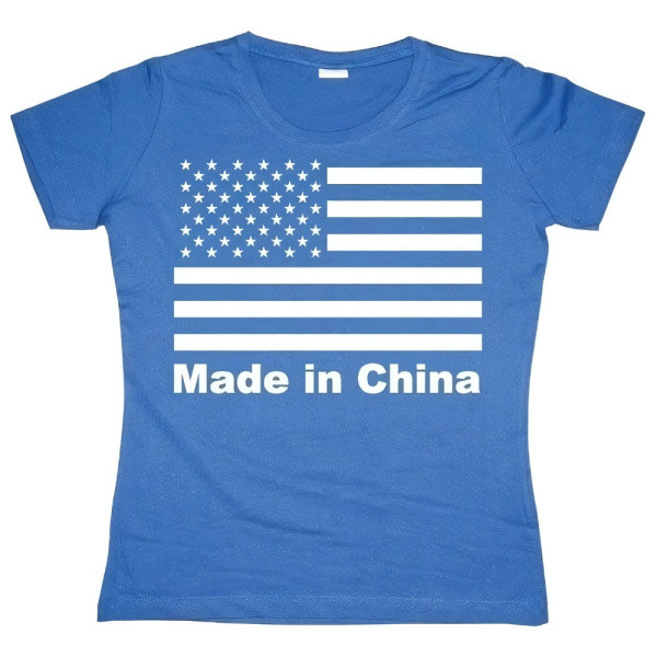 Hybris Made In China Girly T-shirt Damen Blue