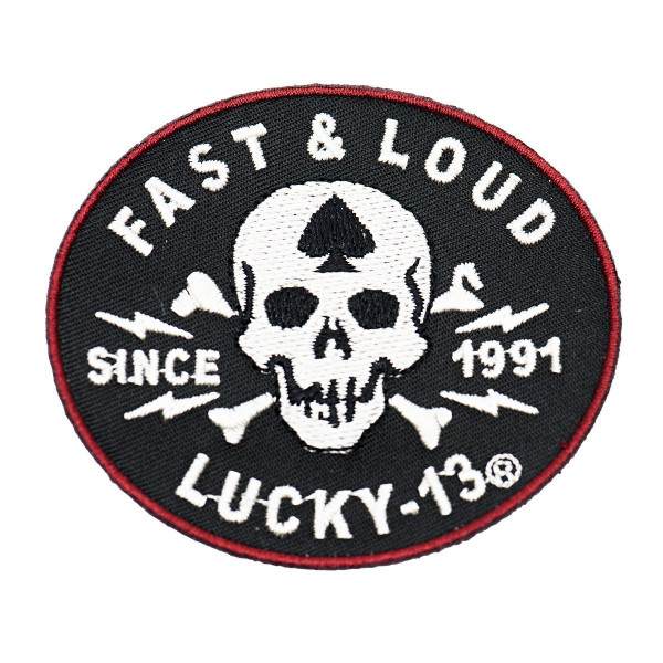 Lucky 13 Patch Fast Loud Patch Black