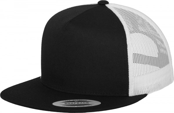 YUPOONG Inc. Cap Classic Trucker 2-Tone Cap in Black-White