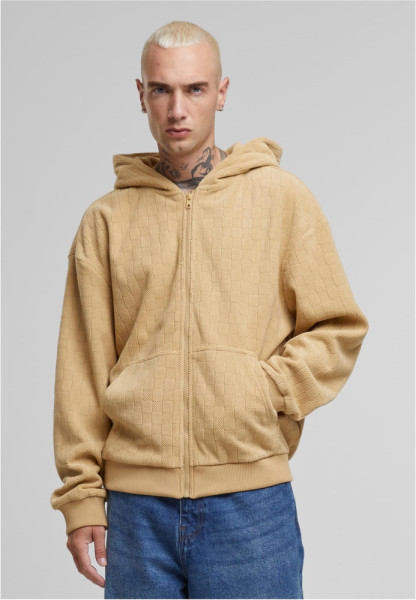 Urban Classics Jaquard Velvet Zip-Hoody TB7303
