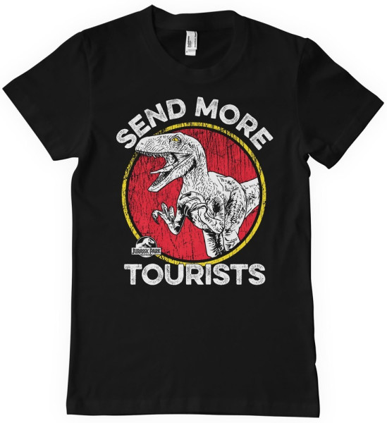 Jurassic Park - Send More Tourists T-Shirt Black