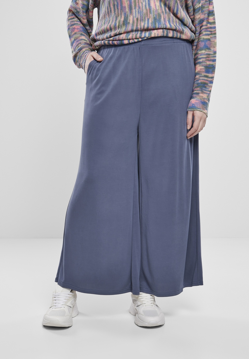 Urban Classics Damen Hose Ladies Modal Culotte Vintageblue - Damen