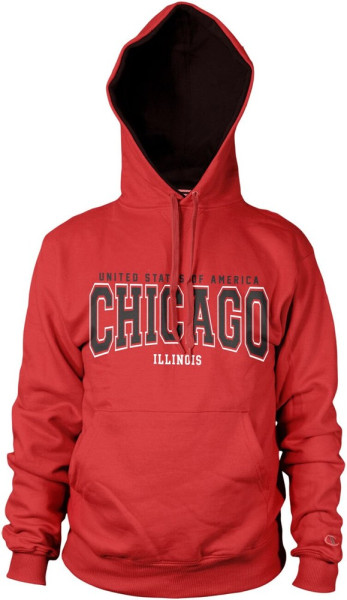 Hybris Chicago Illinois Hoodie Red