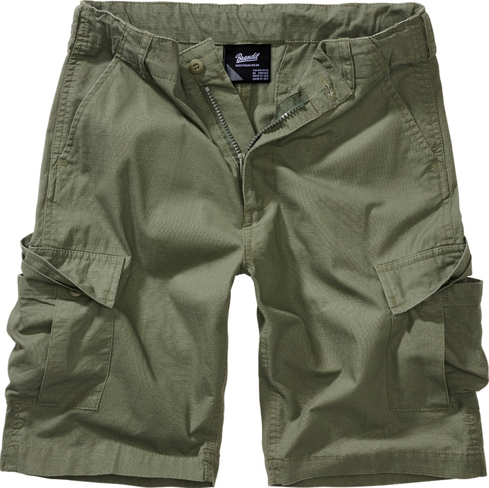 Brandit Kinder Hose Kids BDU Ripstop Shorts Olive - Herren / Unisex