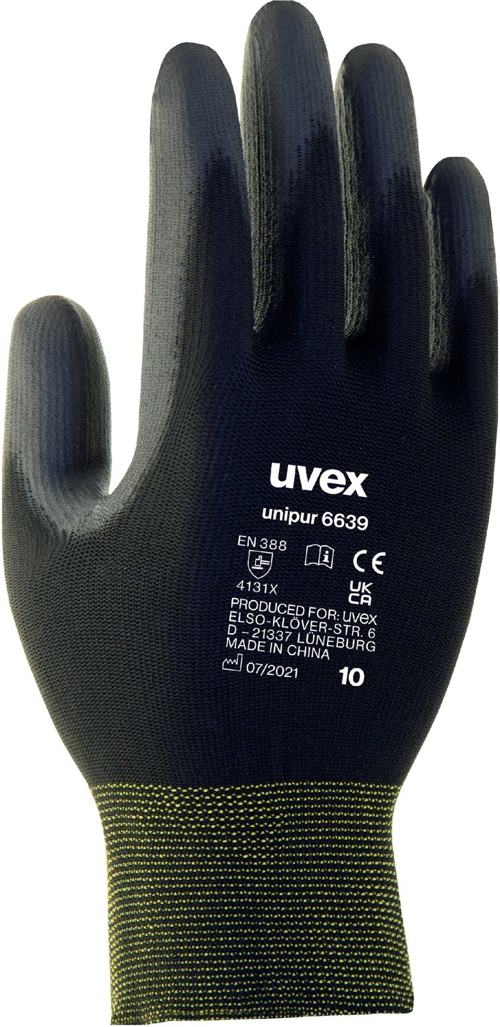 Uvex Schutzhandschuhe Unipur 6639 60248 (60248) 10 Paar - Herren / Unisex