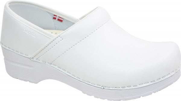 Sanita Offener Clog Original-Prof. Pu White