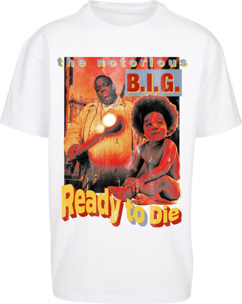 Mister Tee T-Shirt Biggie Ready To Die Oversize Tee White