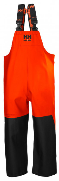 Helly Hansen Latzhose 70583 Storm Fishing Rain Bib 299 Dark Orange/Black