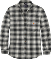 Carhartt Hemd Flannel L/S Plaid Shirt Malt