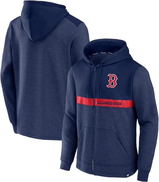 Boston Red Sox Panelled Fleece Full Zip Hoodie 5300564