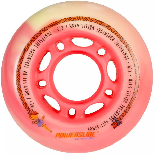 Powerslide Universal Inliner Zubehör Rollen Adventure Kids 64mm 145792