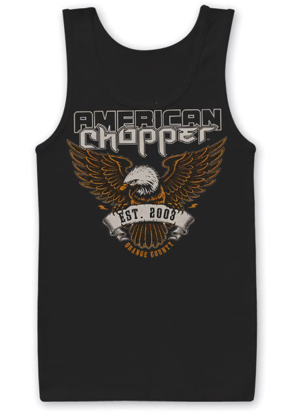 American Chopper Orange County Tank Top Black