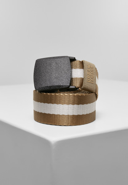 Urban Classics Belt Centre Stripe Belt Beige