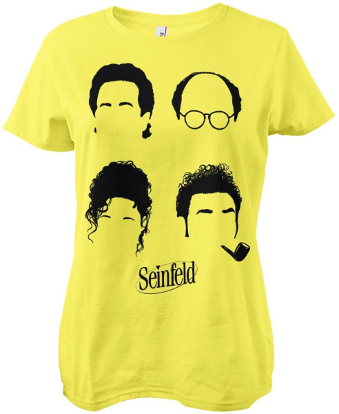 Seinfeld Characters Girly Tee Damen T-Shirt Yellow