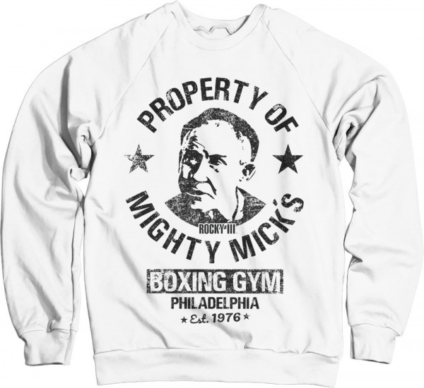 Rocky III Mighty Mick's Gym Sweatshirt White