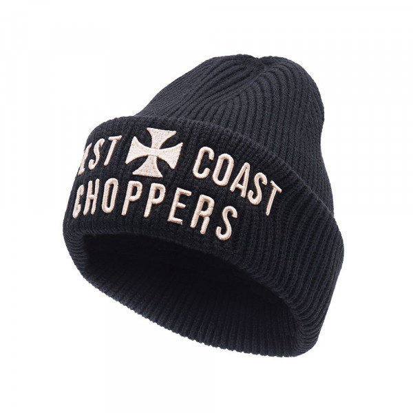 WCC West Coast Choppers Beanie Cross Rib Beanie Black