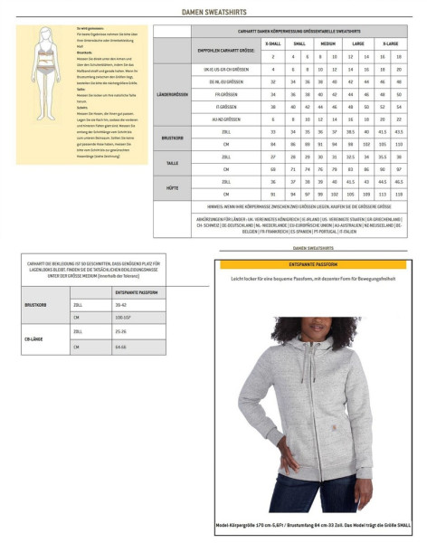 Carhartt Damen Logo Sleeve Graphic Sweatshirt 102791