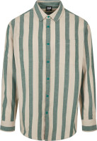 Urban Classics Striped Shirt Greenlancer/Softseagrass