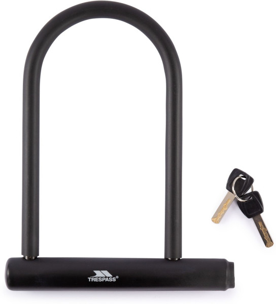 Trespass Fahrradschloss Locke - Anti-Theft D-Lock Black