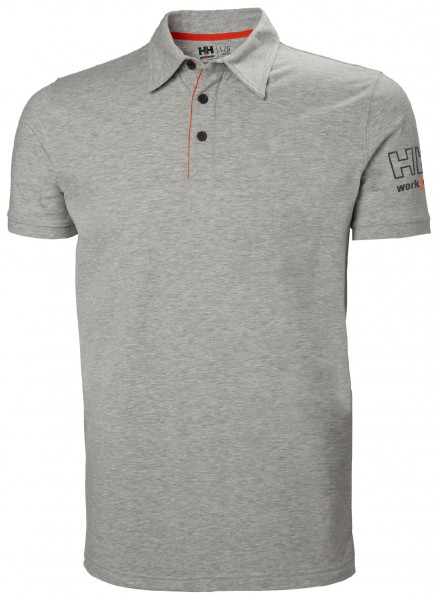 Helly Hansen T-Shirt 79241 Kensington Polo 930 Grey Melange