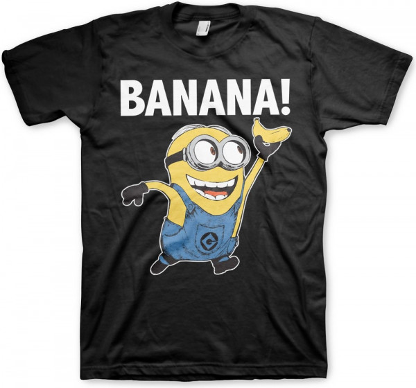 Minions Banana! T-Shirt Black
