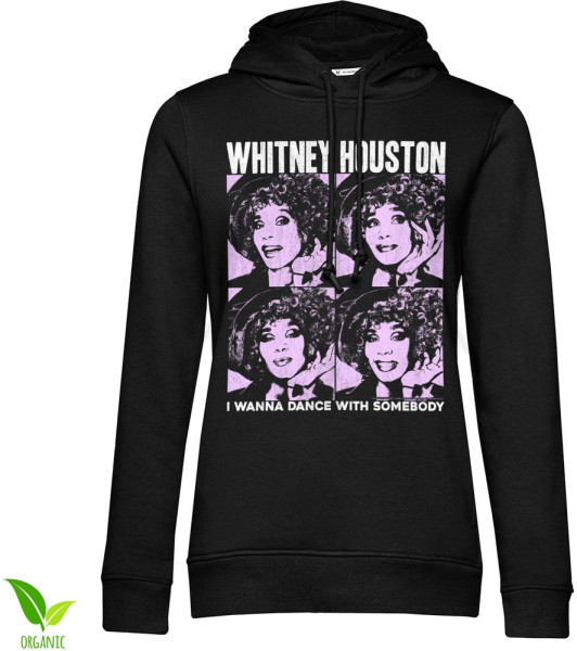 Whitney Houston Damen Pop Art T-Shirt Girly Hoodie PS-57-WHTN001-H93-15