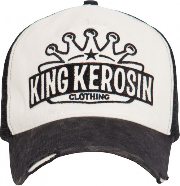 King Kerosin Trucker Mesh Cap mit Logo-Schriftzug 280026 Schwarz