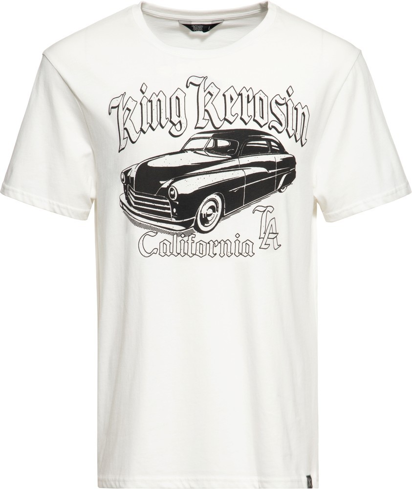 King Kerosin California Greaser TShirt Weiß TShirts / Tops Herren