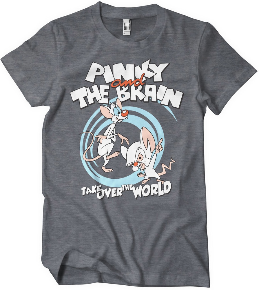 Pinky and the Brain T-Shirt Take Over The World T-Shirt WB-1-PAB001-H73-16 - Herren / Unisex