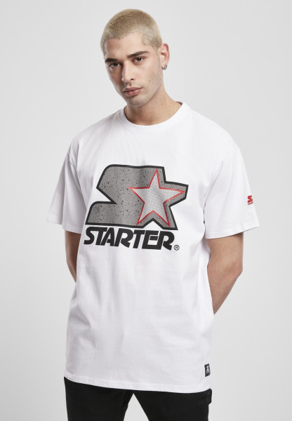 Starter Black Label T-Shirt Starter Multicolored Logo Tee White/Grey